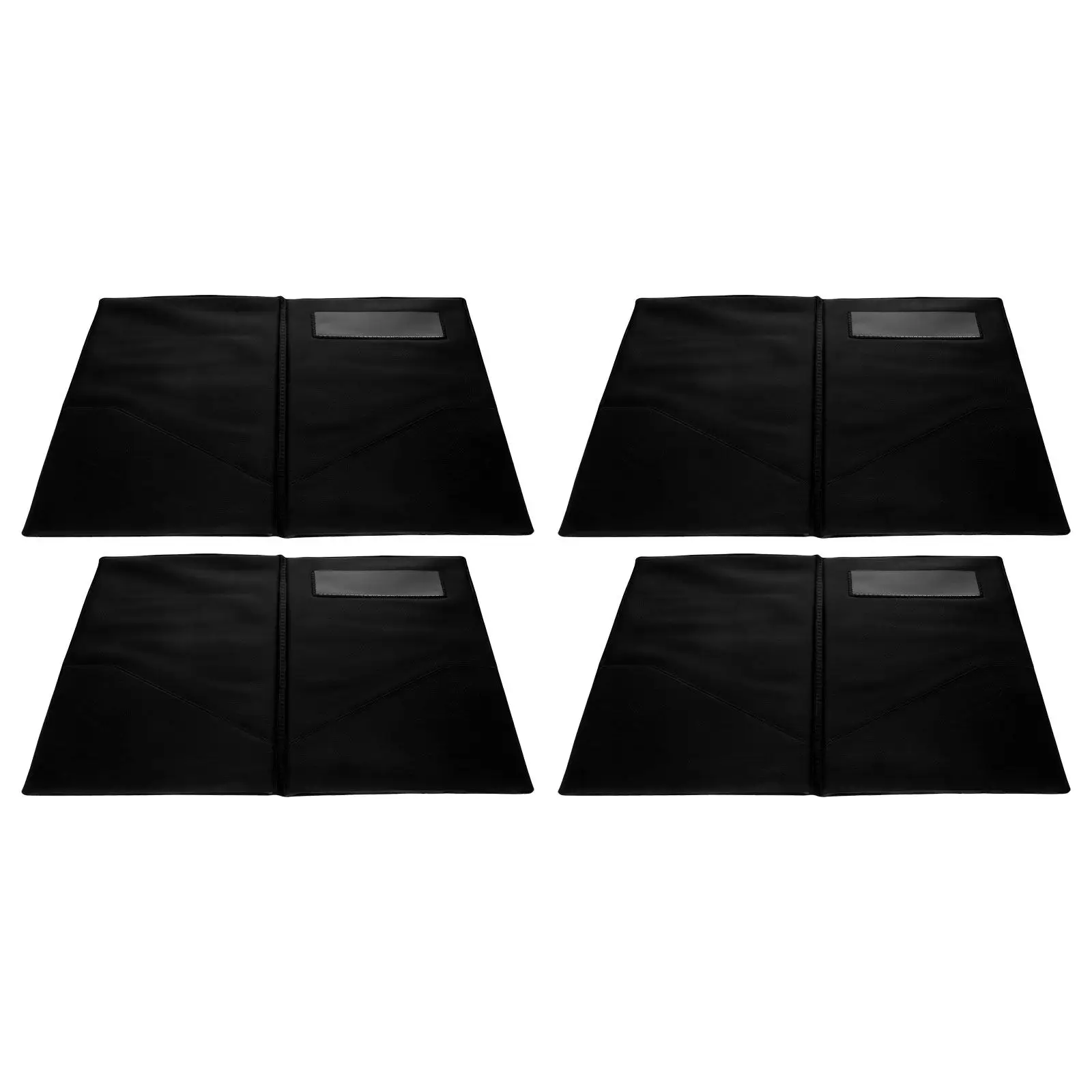

4Pcs Restaurant Check Holder Guest Bill Card Holder Waterproof Resilient Material Check Presenter for Servers Cafes Bars