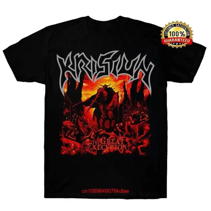 Krisiun The Great Execution T Shirt  Cotton Black Men S to 4XL long or short sleeves