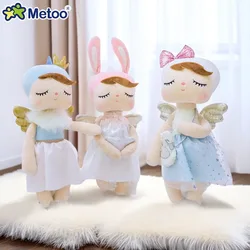 Original Metoo 34cm Angel with Wings Angela Princess Plush Doll Childrens Stuffed Toy Holiday Birthday Gifts for Kid Baby
