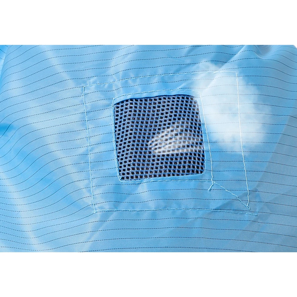 

4 pcs Chef Hat Factory Work Blue Breathable Protective Hat for Adults AntiStatic Dustproof Reusable Mesh Top Window Cap