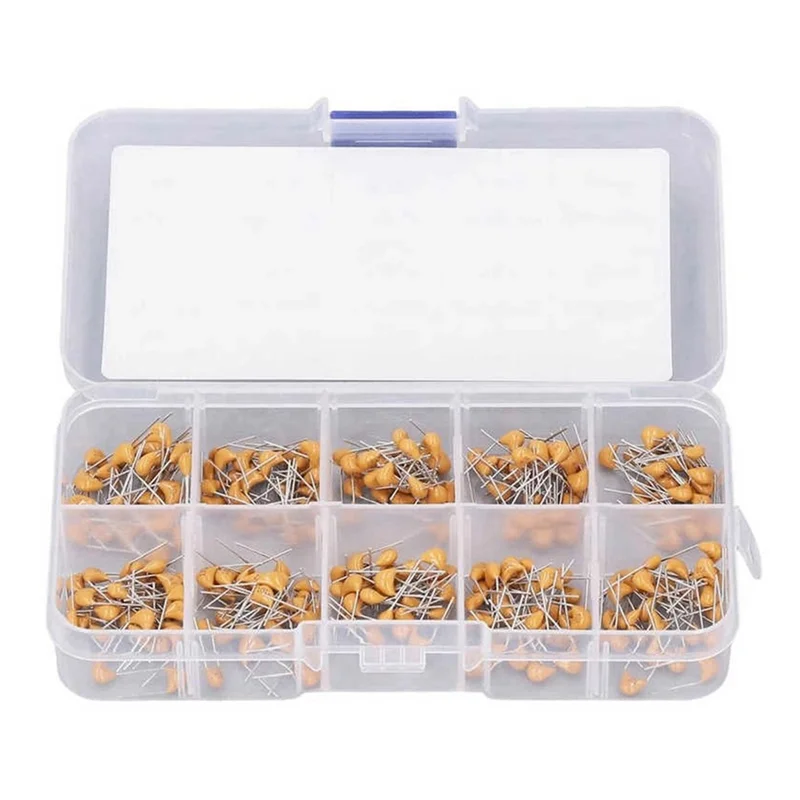 -ABPU 300Pcs 10Value 0.1UF- 10UF Monolithic  Capacitor Assortment Kit