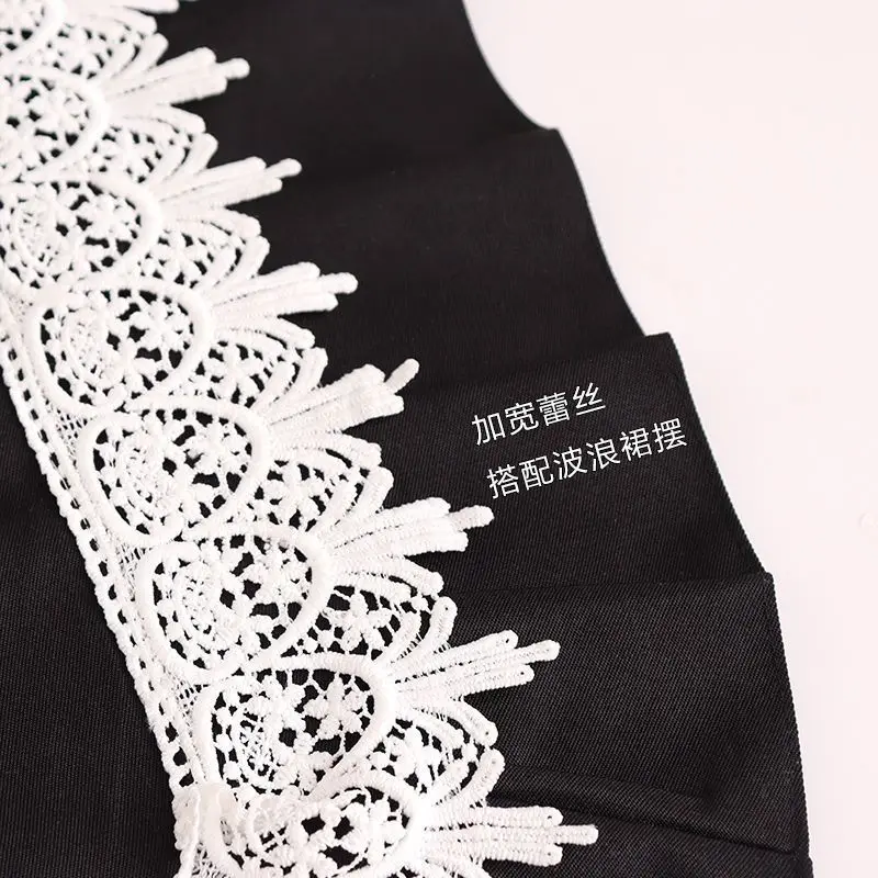 New high-end princess lace apron breathable waterproof kitchen cooking oil-proof apron workwear beauty shop