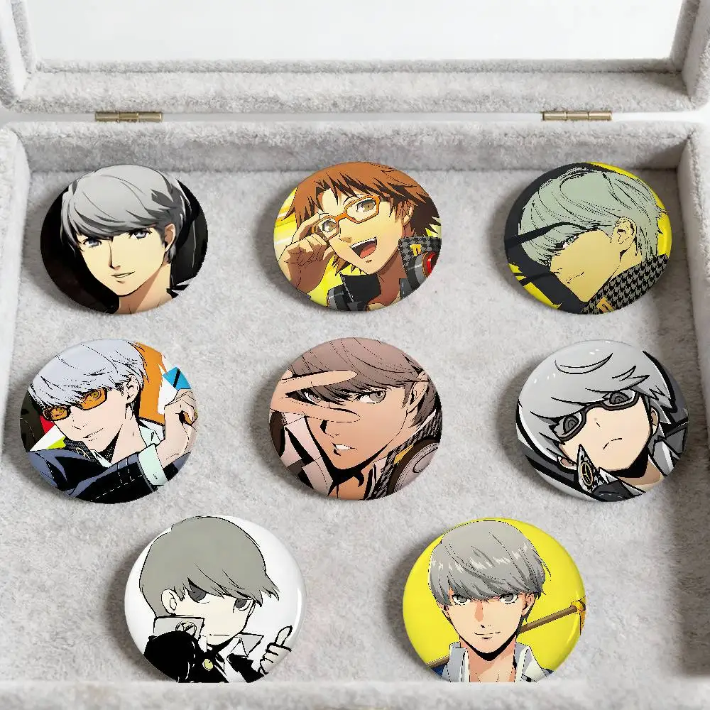 Persona 4 Golden Badges Anstecknadeln aus Weißblech, runde Brosche für Umhängetaschen, Accessoires, Souvenirgeschenke