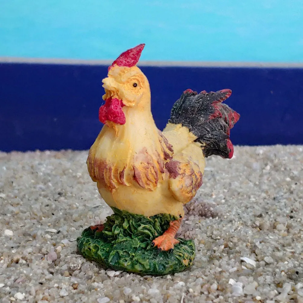 

2pcs Resin Statue Garden Decoration Home Office Desk Desktop Decoration Farm Animal Yard Art Lawn Ornament Desktop Decor