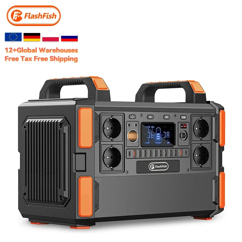 RTS Stock Home and Outdoor Big Capacity 1000W Lifepo4 Lithium Battery Portable Power Station 1000 Watt Solar Generator