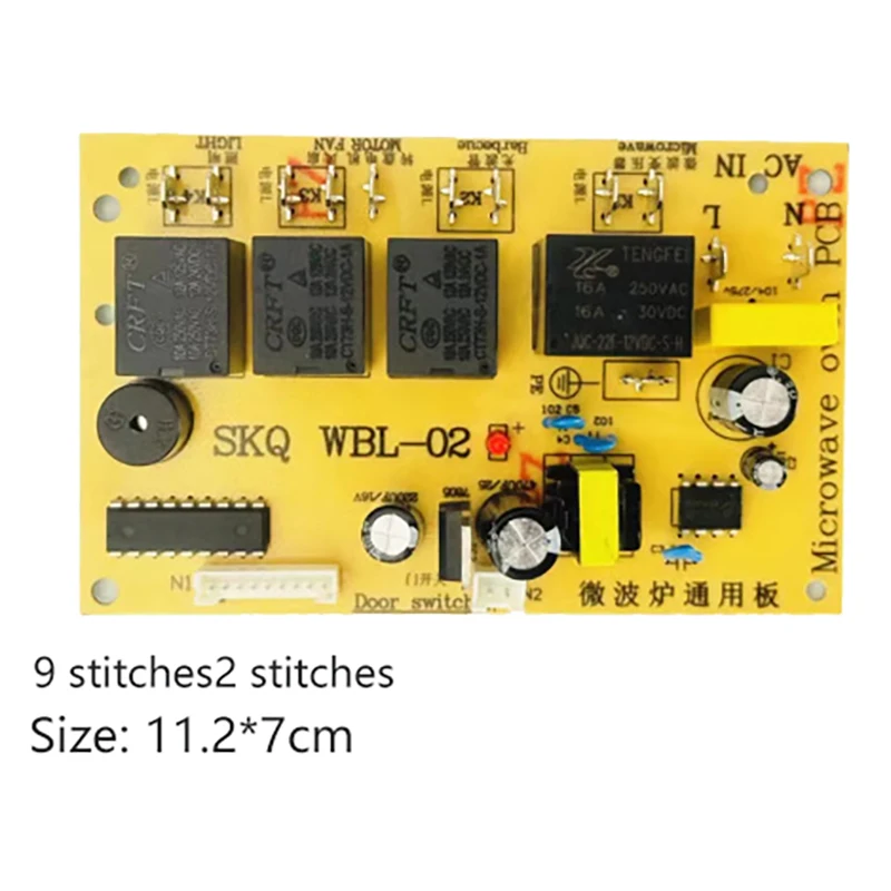 Microwave Oven Universal Board Motherboard Repair Board Modified Circuit Board Accessories Ultra-Thin Button Replacement
