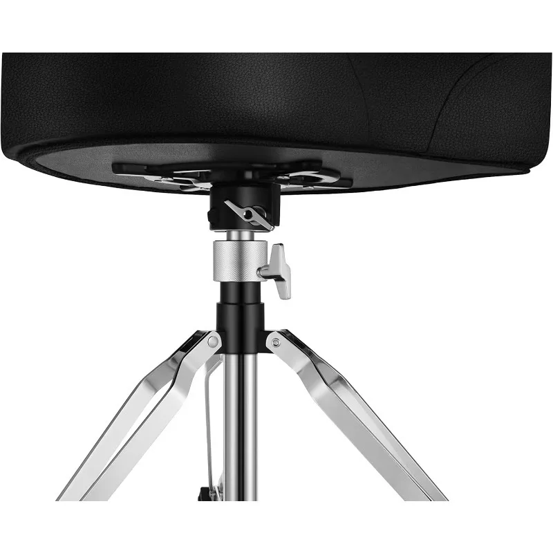 Heavy‑Duty Double Adjustable Drum Stool Padded Seat For Music Performance