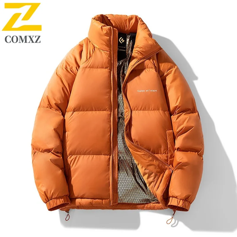 COMXZ Winter Jacket 2025 High Quality Warm Lightweight Versatile Travel Padded Jacket Skiing Stylish Down Jacket Men's Clothing