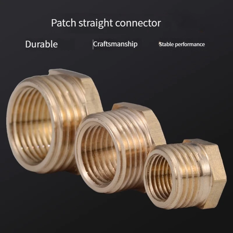 

5 copper bushing direct connectors, internal and external wire bushing, variable diameter connectors
