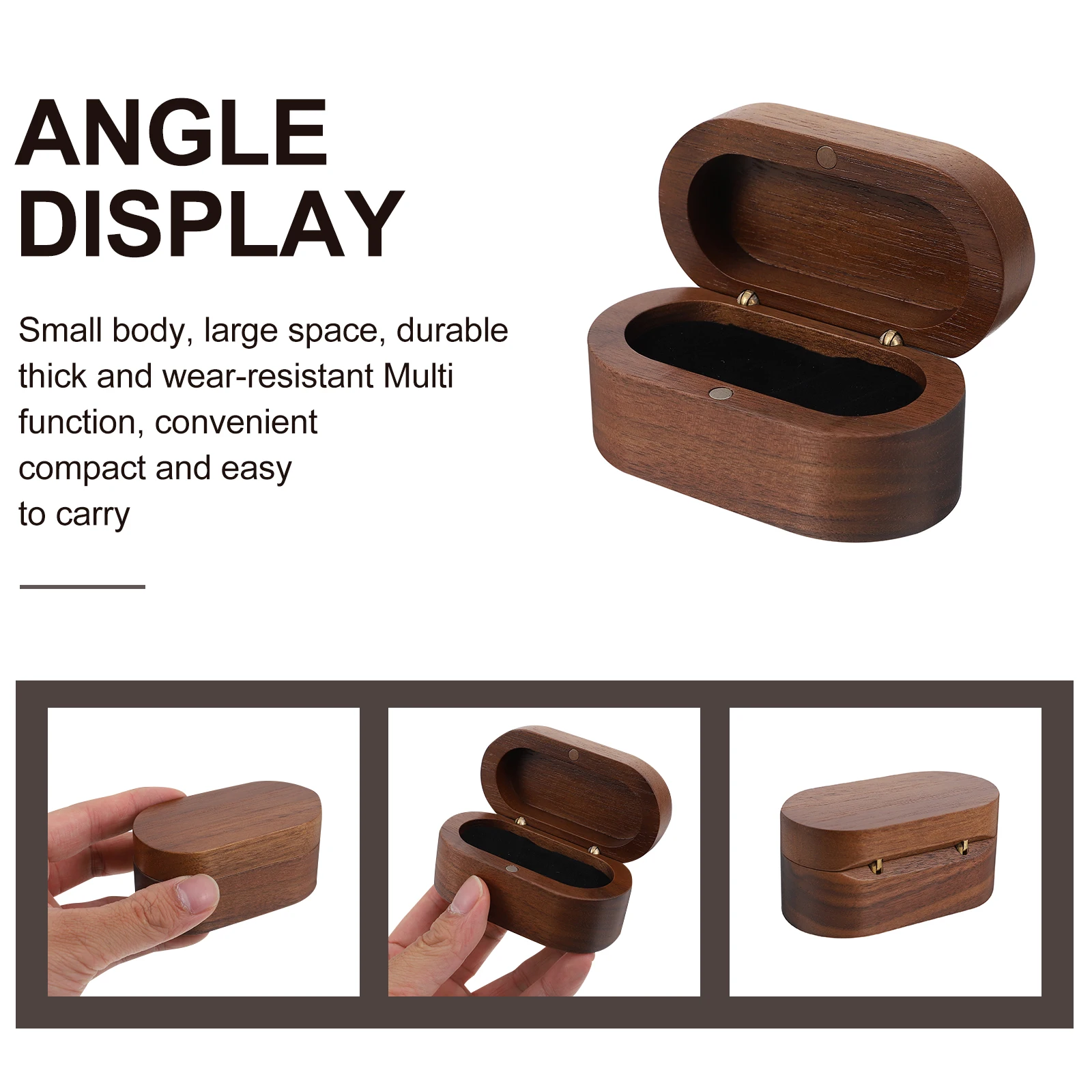 

1 Pc Durable Wooden Guitar Plectrum Box Thick Wear Resistant Picks ganizer Fine Craftsmanship Storage Case For Electric Guitar