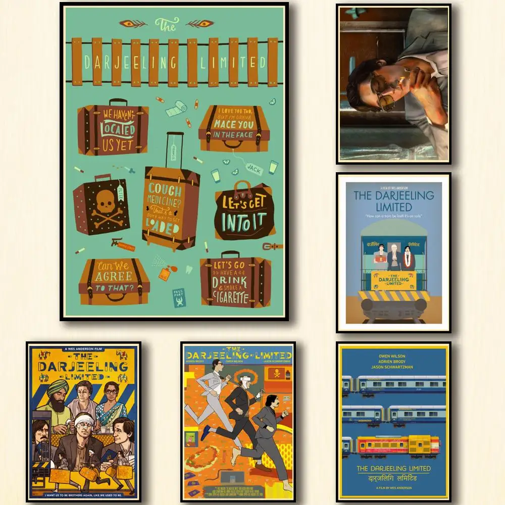 23Style Choose Wes Anderson Movie The Darjeeling Limited Print ,Art Canvas Poster For Living Room Decoration ,Home Wall Picture