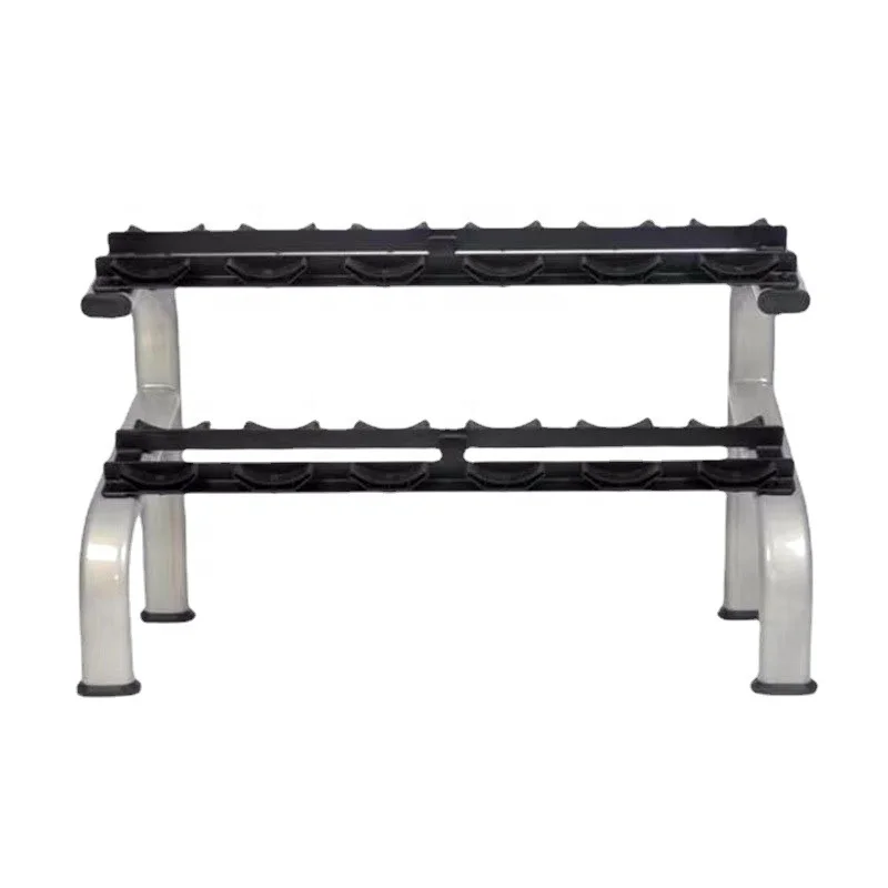 

2026 Two Layer Six Pairs Dumbbell Rack Gym Storage Organizer Squat Rack