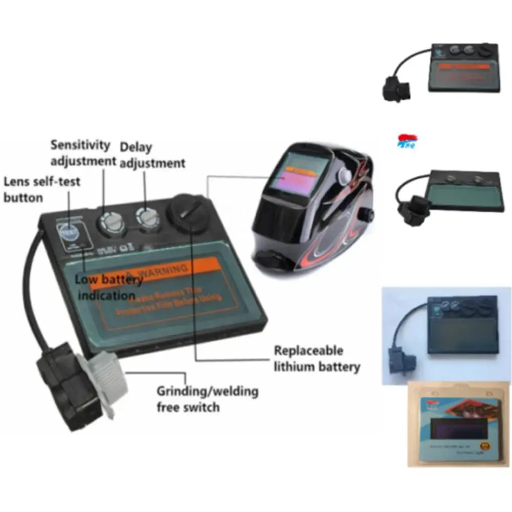 Automatic Dimming Lenses For Radiation Heat Protection Combined With Welding Face Goggles For UV Protection