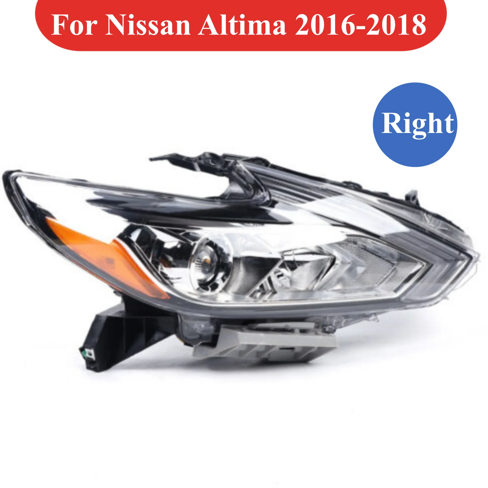 Right Side Headlamp Durable Passenger Side Replacement Halogen Headlight Fits For 2016 2017 2018 Nissan Altima New