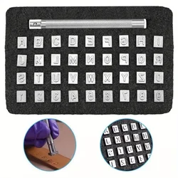 Leather Digital Printing Punch Leather English Letter Stamping 36pcs Seal Hand Leather Carving Tools
