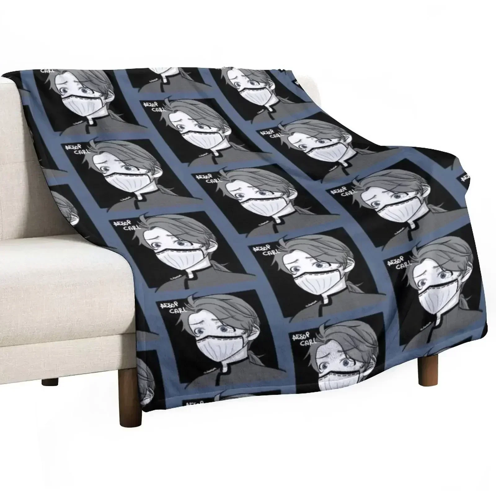 Aesop Carl (Identity V) Throw Blanket decorative Loose Sofa Quilt Decorative Sofas Cute Plaid Travel Blankets