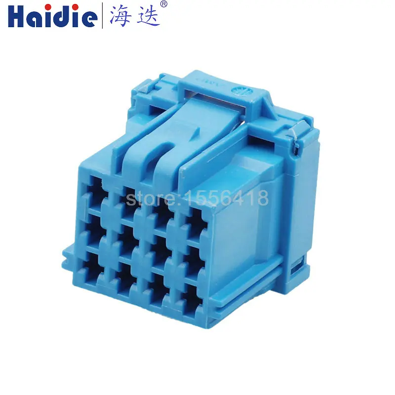 

1-20 sets 12 Pin Automotive Male Plug Plastic Housing Female Socket 3.5 Series Blue Car Unsealed Connector 6-968972-1 3-967627-1