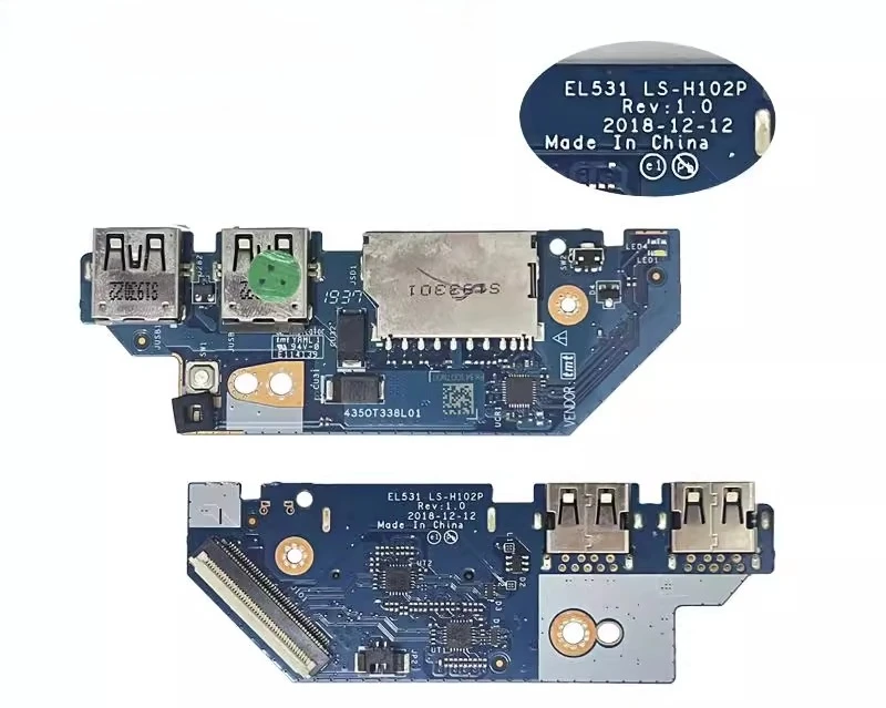 For Lenovo IdeaPad S340-15IWL 15api USB card reader power button board cable 5c50s2490 8 LS-H102P