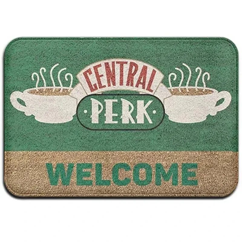 American Vintage Old Friends Entrance Foot Mat   Simple  Entry Carpet Bedroom Floor Mat Bedside Rug Door MatHome Decor