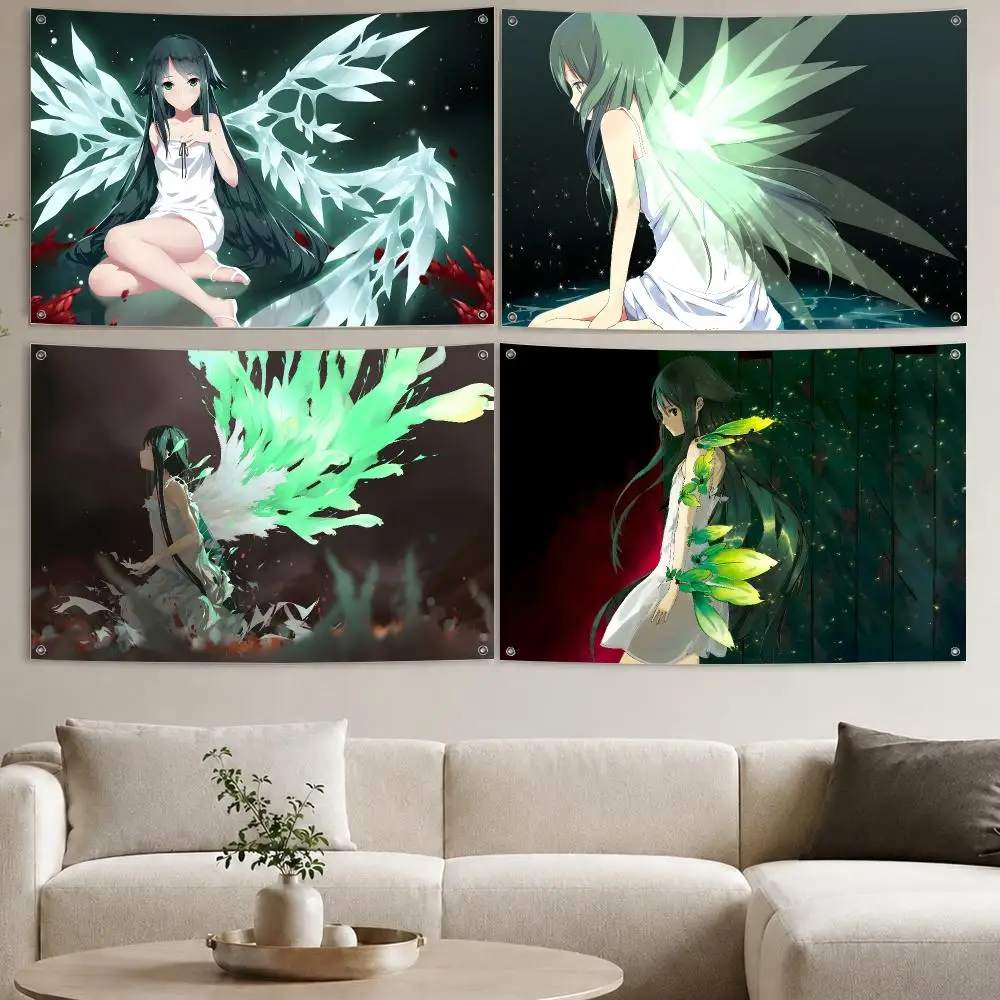 Hot Game S-Saya no U-Uta T-The S-Song of S-Sa-ya Aesthetic Printed Flag Wall Tapestry Living Room Party Outdoor Decor