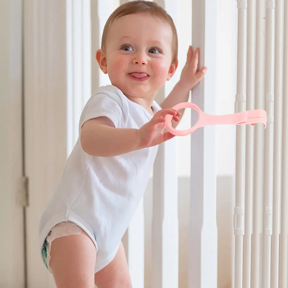 

6Pcs Baby Crib Pull Rings Stand Up Safety Rings for Infants Learning to Walk Portable Lightweight Grip Assist Handle Ring