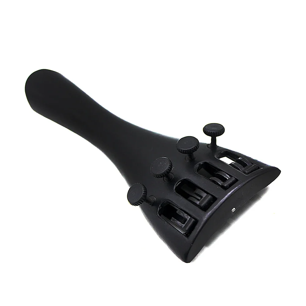 Violin Tailpiece Kit 3/4 4/4 Inch Aluminum Alloy Tailpiece 4 Fine Tuners&Tail Rope Set for Fiddle Violin for Stringed Instrument