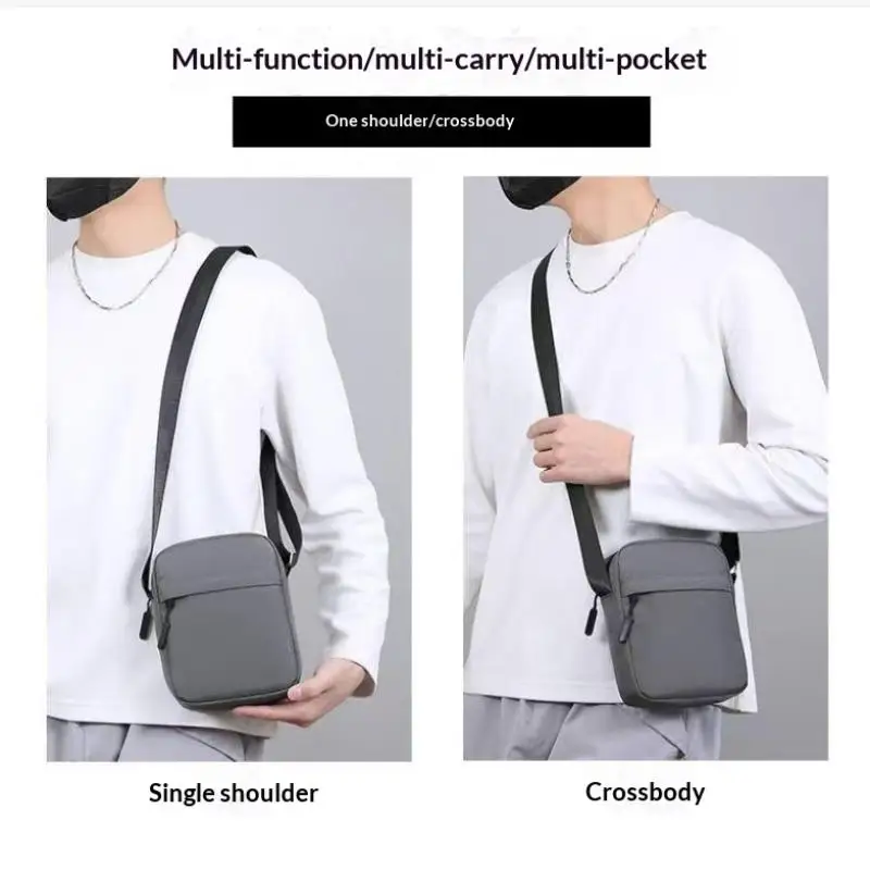 Umhängetaschen für Damen und Herren, einfarbige Umhängetaschen, kleine Umhängetaschen, leichte Handytaschen. – Detail 2