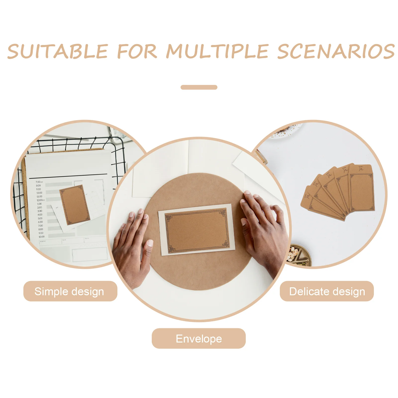 

100Pcs Self-Adhesive Kraft Paper Envelopes Small Sturdy Seed Coin Money Storage Pockets for Gardeners Collectors Home Farmers