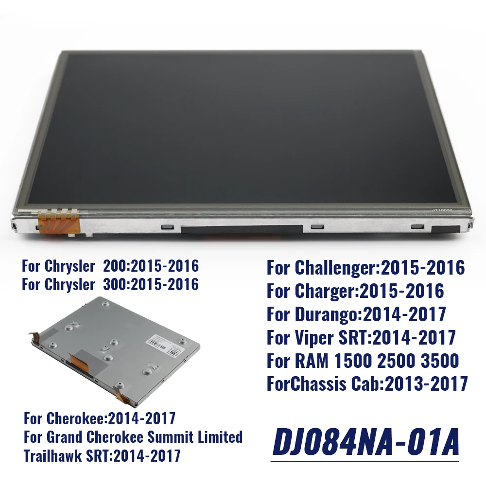 For Chrysler 200 300 for Dodge RAM 1500 2013-2017 Car GPS Navigation DJ084NA-01A OEM 8.4 inch LCD Touch Screen Display