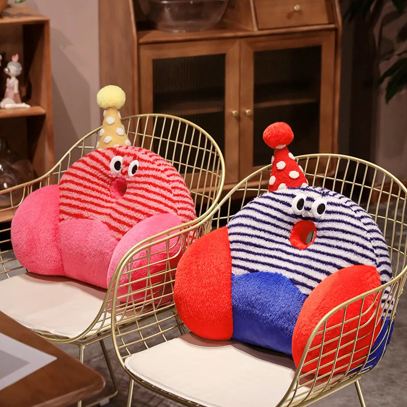 สนุก Bedhead เบาะหมอนห้องนอนที่มีสีสันหอพักฤดูหนาว Plush เตียงเอวป้องกันโซฟาหมอนห้องนั่งเล่นเด็กรถ Backpad