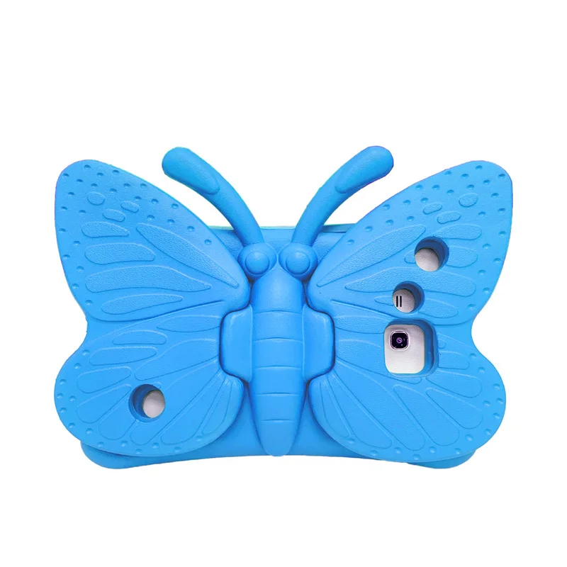 Kids Case for Huawei T1 Case Kids Butterfly Design EVA Cover With Kickstand Tablet Shell Drop-proof Shockproof Protective Cases