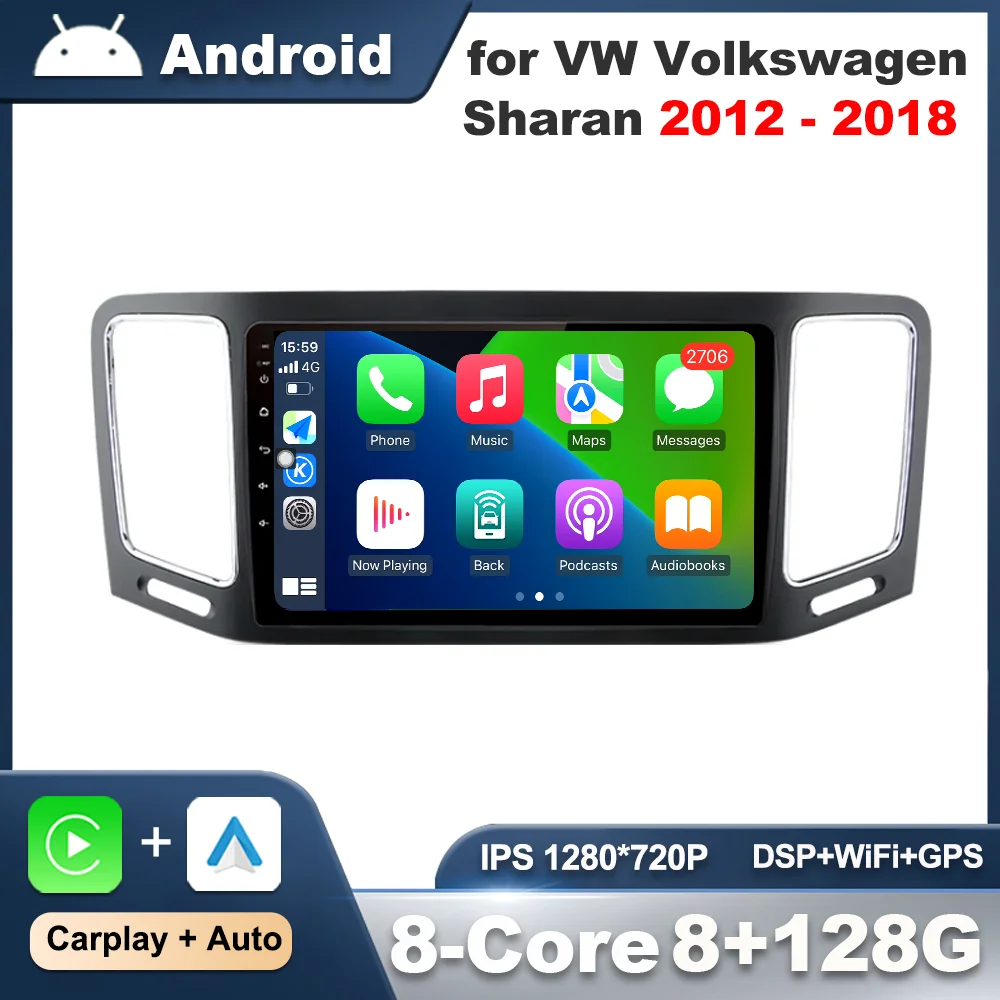 

Android Intelligent System 9 '' for VW Volkswagen Sharan 2012 - 2018 Car Audio Video Multimedia Player GPS Navigation Head Unit