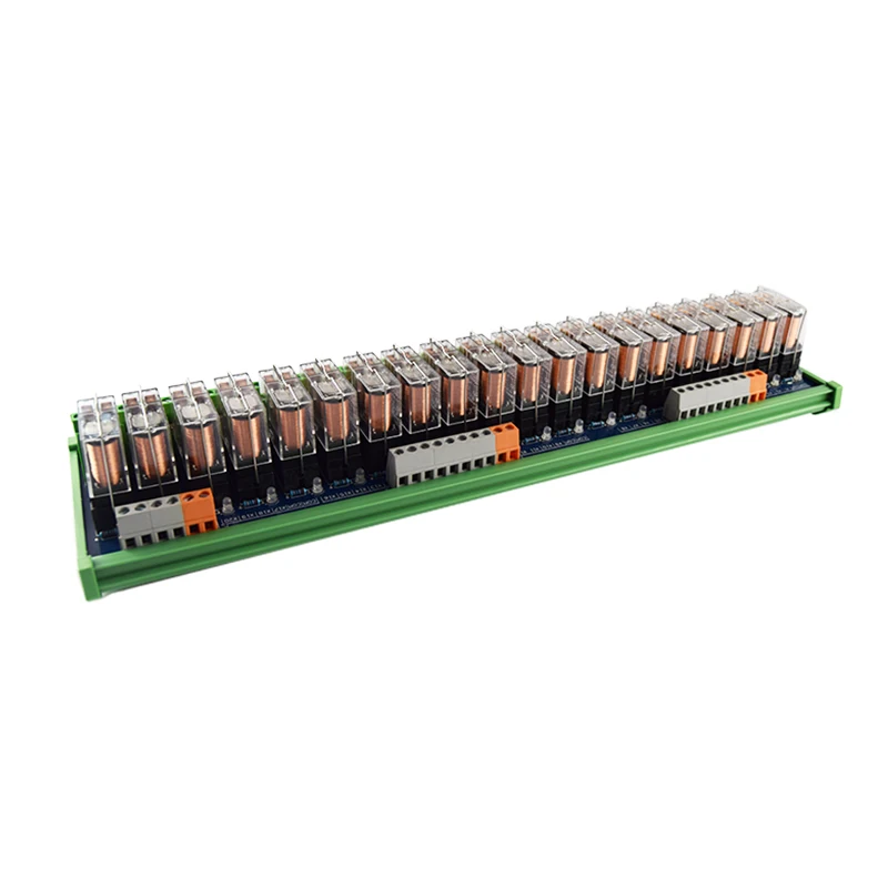 Huaqingjun 20-Channel Relay Module 2NO 2NC G2R-2 Electromagnetic Relays for PLC