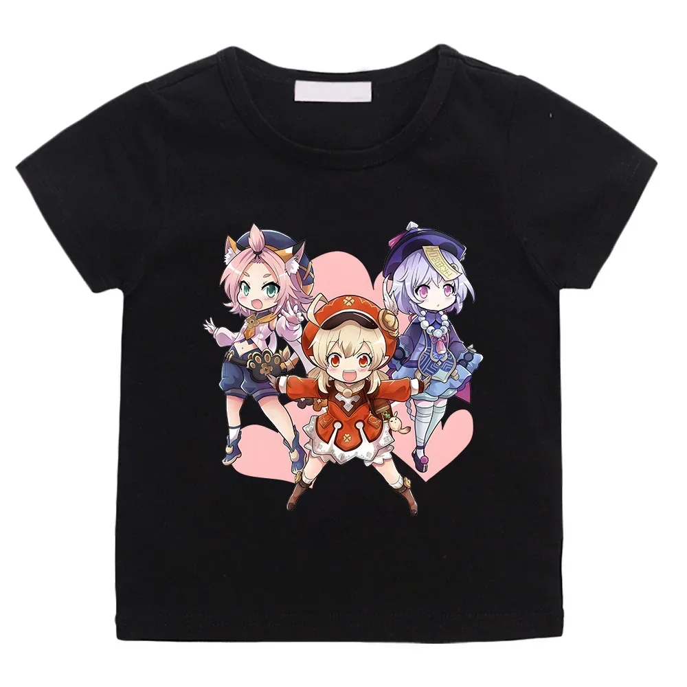 

Genshin Impact T Shirt Hot Game Women T-shirt Harajuku Funny Clothing Graphic 2025 Summer Casual Short Sleeve T-Shirts Female