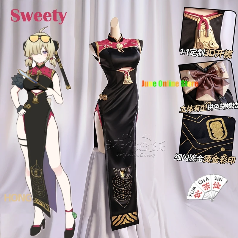 Zenless Zone Zero NPC Yum Cha Sin Dulce ZZZ Sweety Cosplay juego disfraz de Anime vestido ropa mujer traje de juego de rol Halloween