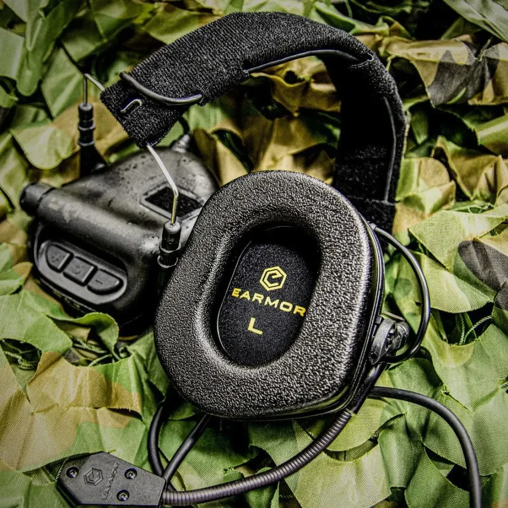 EARMOR Anti Noise Tactical Headset, Aviação Militar Headphones, Comunicação, Tiro Fone De Ouvido, M32 MOD4