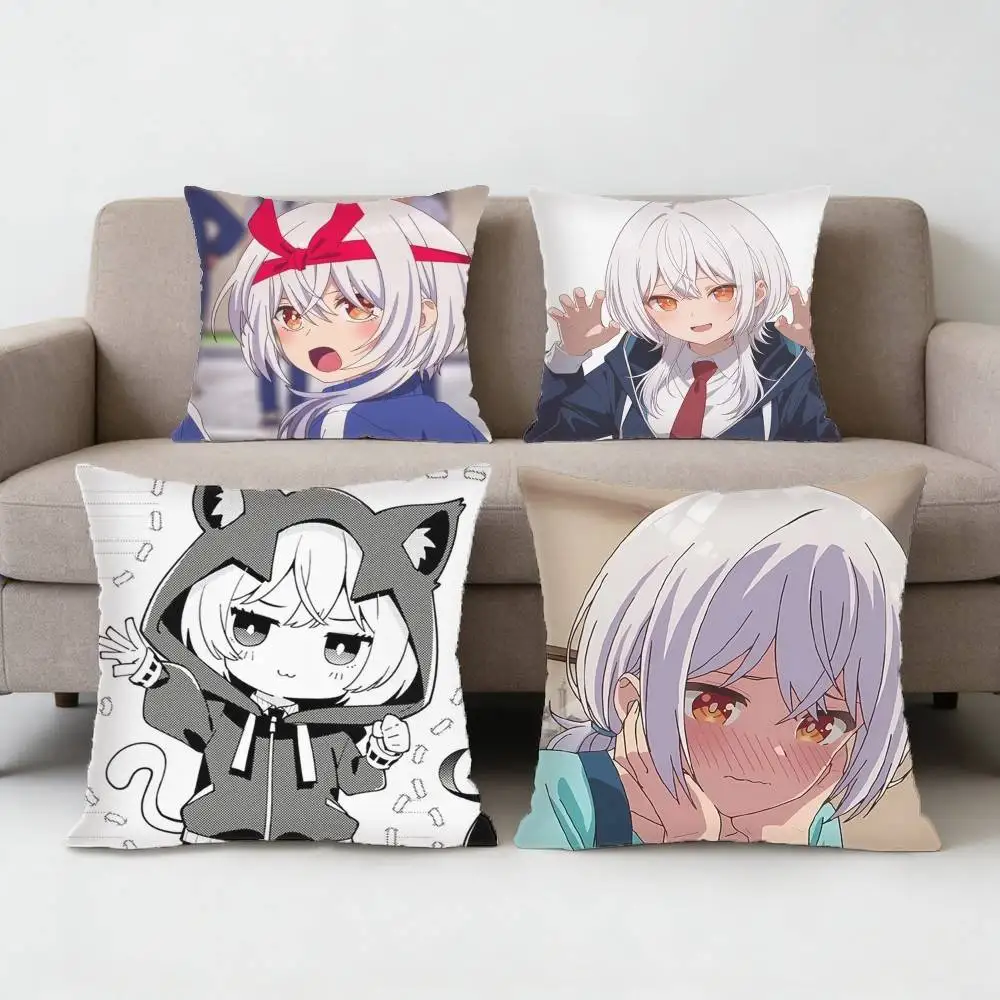 

Tune in to The Midnight Heart Kirino Iko PillowCase Antidustmite Pillowcase Invisible zipper silky Sofa cushionCover for bedroom