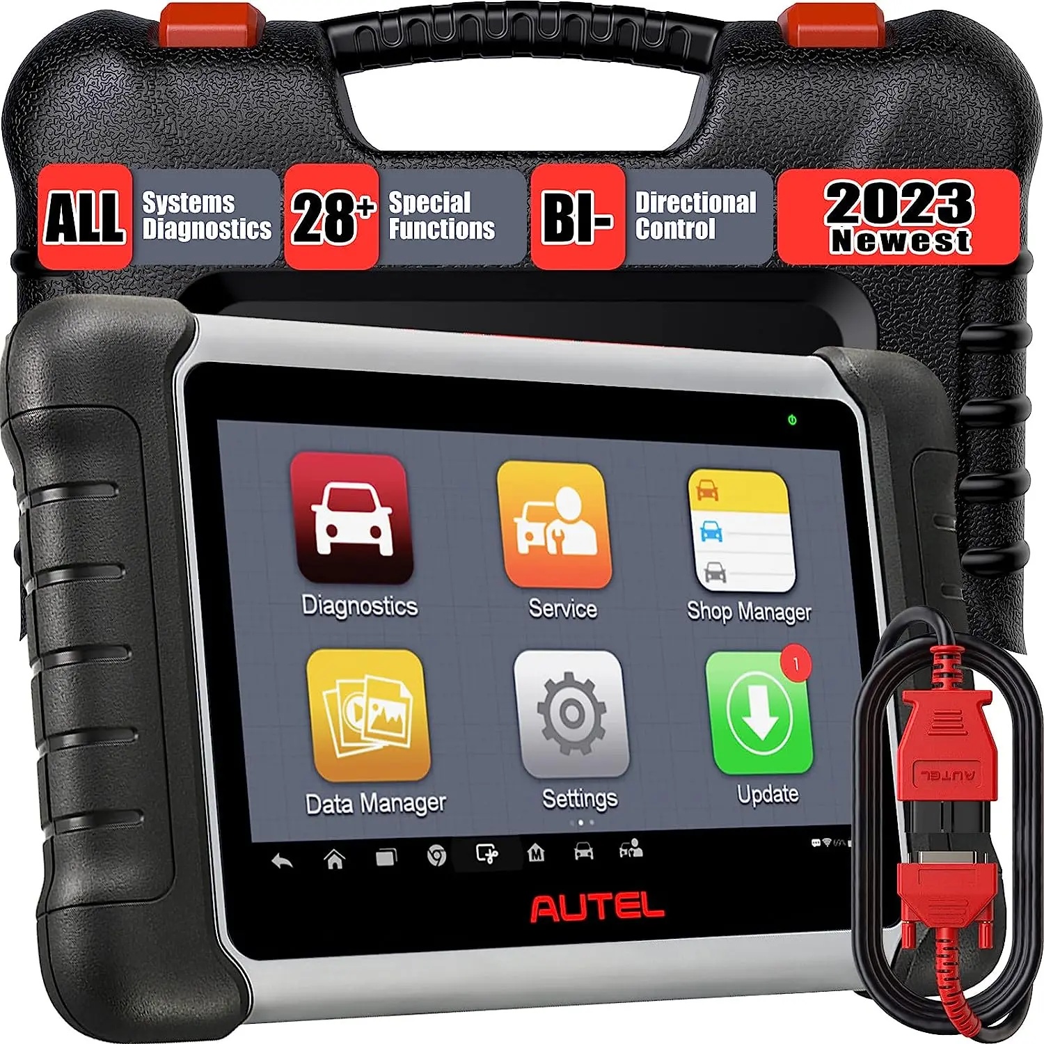 Autel MaxiCOM MK808 OBD2 Scanner Car Diagnostic Scan Tool All System Diagnosis Bi-Directional Control AutoAuth PK MK808BT PRO