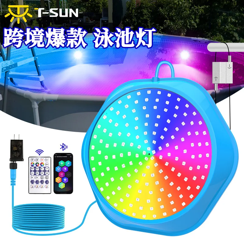 Magnetic suspension swimming pool color Bluetooth remote control underwater Intelligent underwater