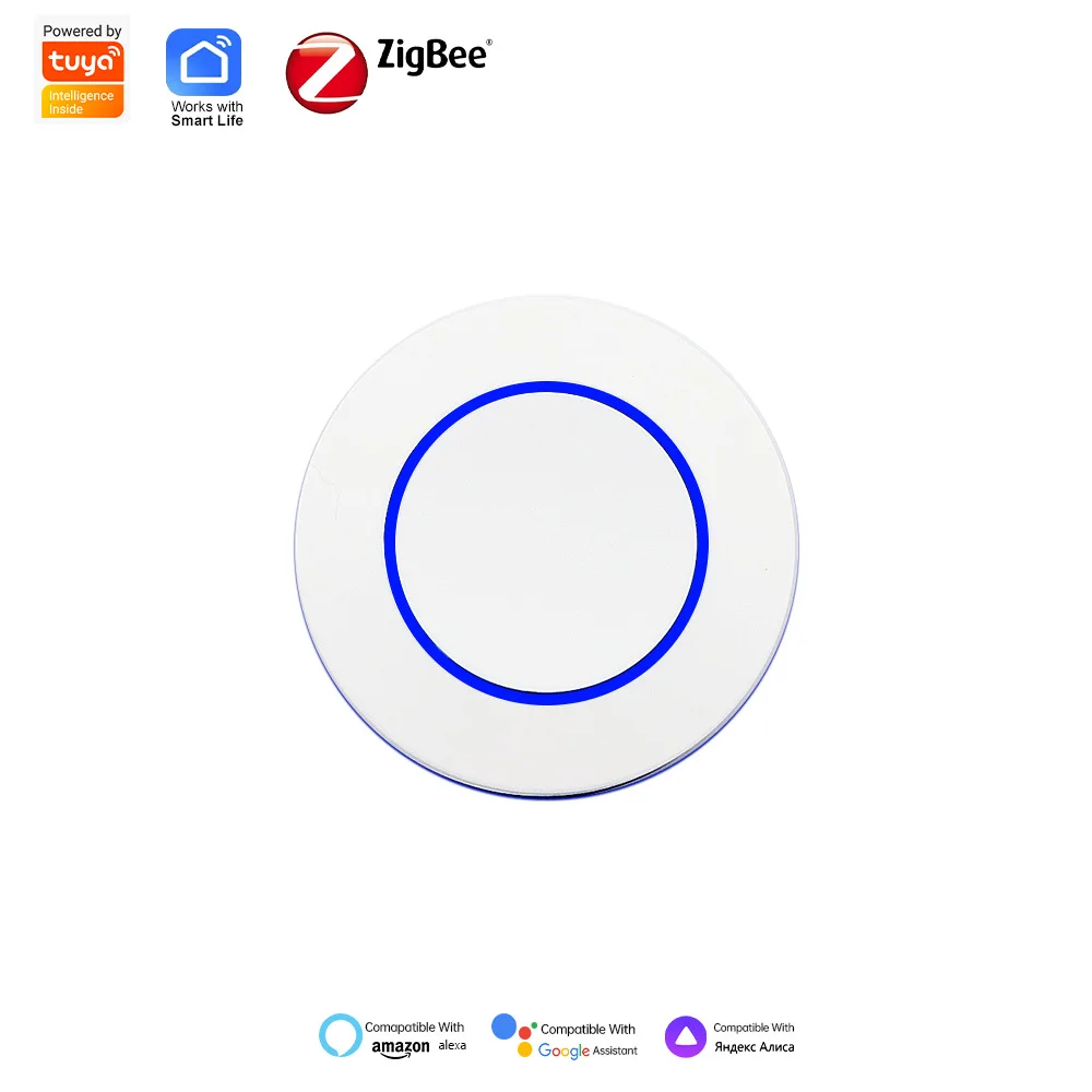 Works with Tuya ZigBee Wireless Push Button Smart Scene Switch Controller Automation Scenario Linkage-Need Zigbee Gateway 1pc image 6