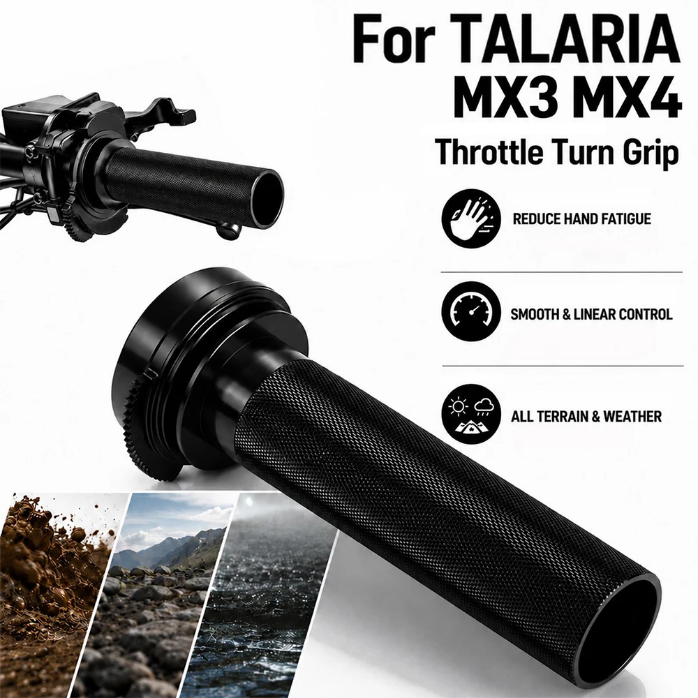 CNC Aluminum Throttle Lever Twist Turn Grip Handlebar For Talaria Sting MX3 MX4 Electric Dirt Bike E-Bike Motorcycle Accessories