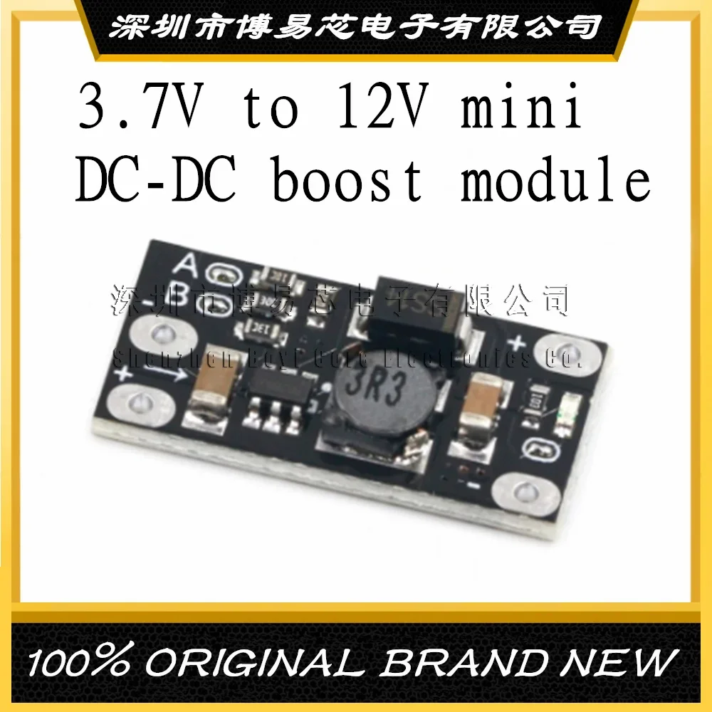 

3.7V to 12V mini DC-DC boost module supports 5V/8V/9V/12V output lithium battery boosterr