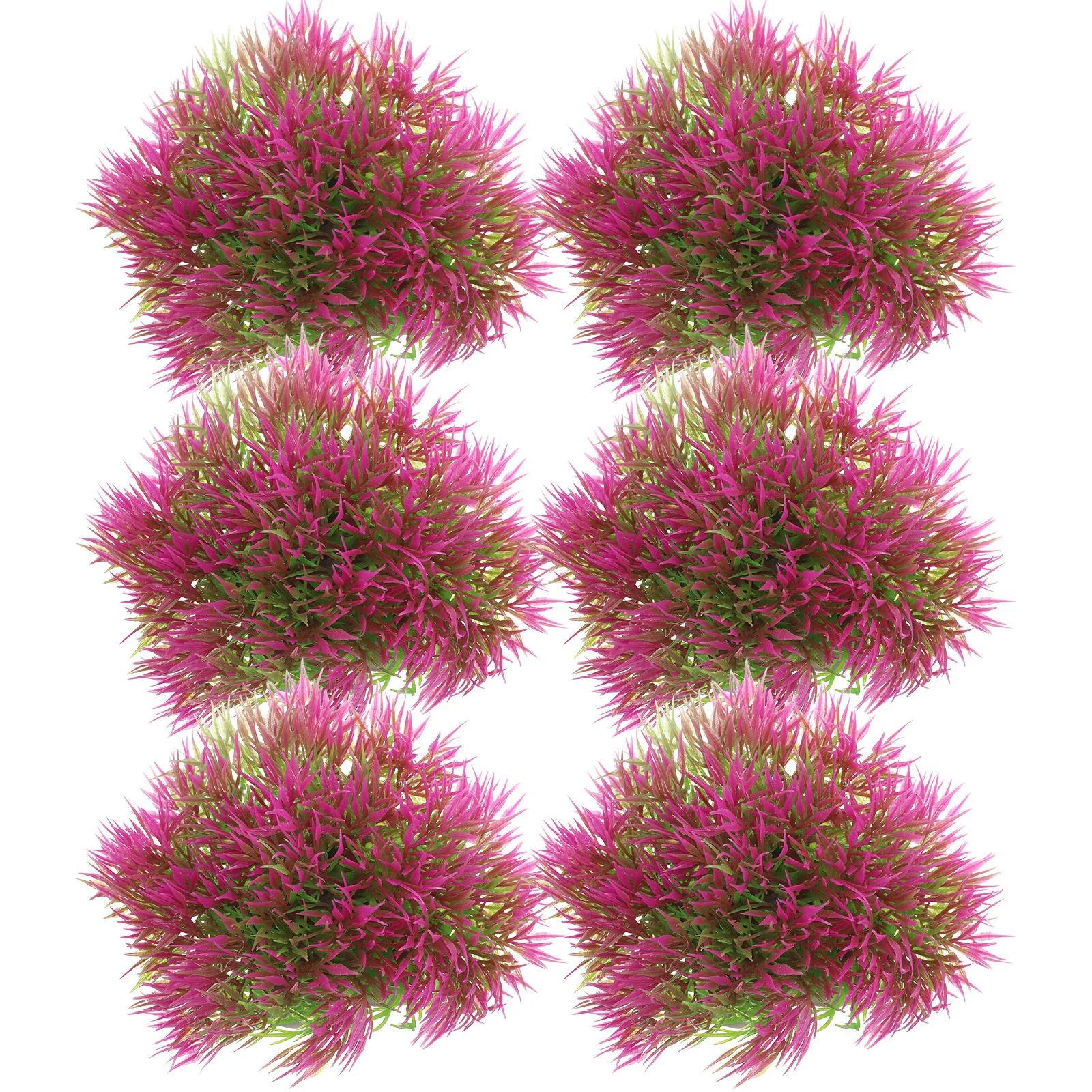 

6Pcs Realistic Aquarium Plants Artificial Fish Tank Decorations for Betta Goldfish Habitat Simulation Lifelike Underwater