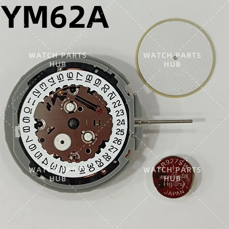 New Japanese Original Ym62a Movement Six-Pin Single Calendar Watch