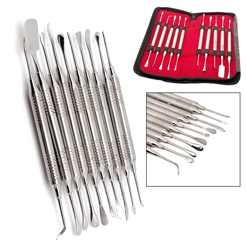 

10PC Double-Ended Dental Implant Elevator Set Oral Surgery Tools Periosteal Retractor Premium Dental Instruments for Dentists
