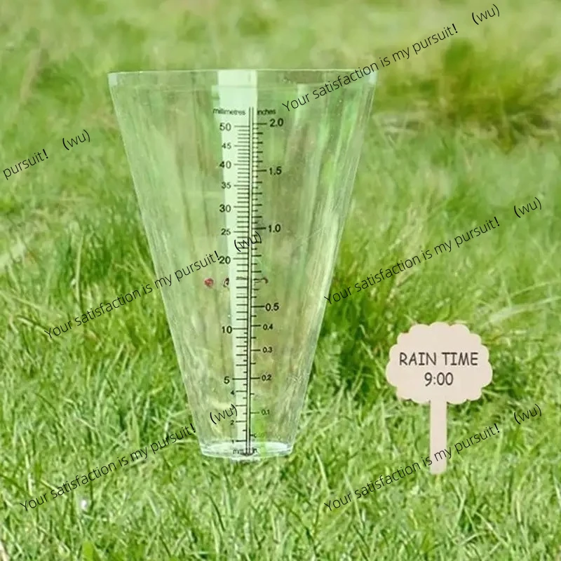 Garden Cone Rain Gauge Transparent Inserted Rain Gauge Equipment C7AC