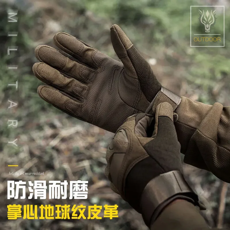 Tactical Gloves Men Z191 Outdoor Full Finger Tactical Protection Anti Slip Sports