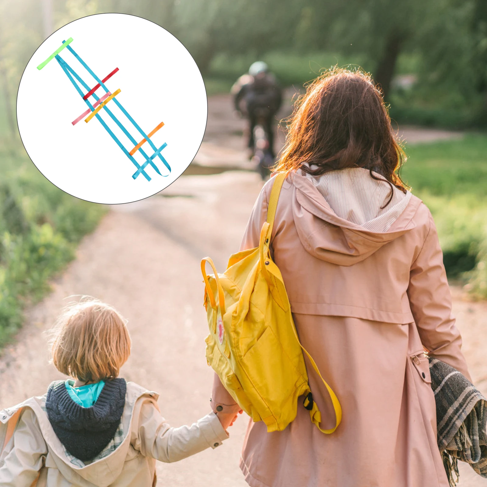 

Детская безопасная прогулочная веревка, прочный полиэстер, анти-потерянный дизайн, подходящее пространство между детьми, идеально подходит для групповых мероприятий