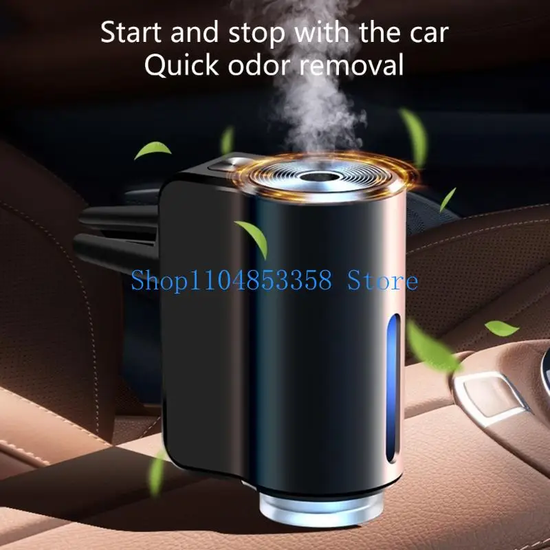Difusor Ambientador Para coche 652F Aromatizante Para Carro con aceite esencial Auto On Off difusor para coche con efecto luz