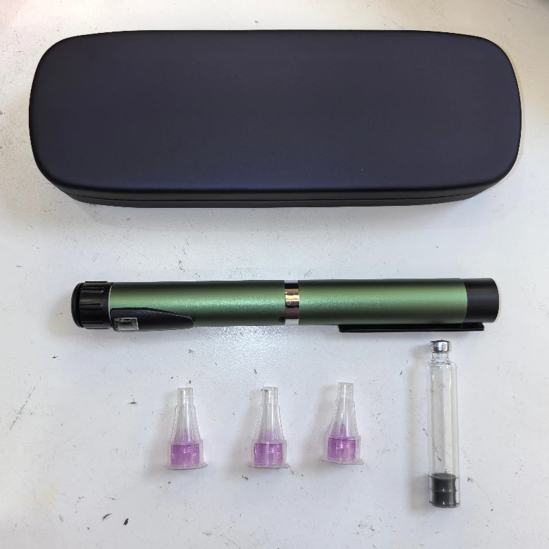 Reusable injection pen, suitable for insulin, growth hormone, etc., metal syringe, 3ml ink cartridge（ no medication included）